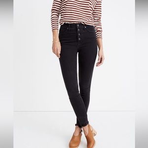 Madewell High Rise Skinny Jeans in Berkeley Black Size 28